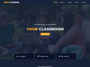 Grad School Free Website Template