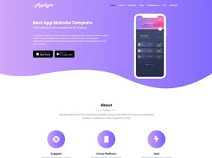 Applight Free CSS Template