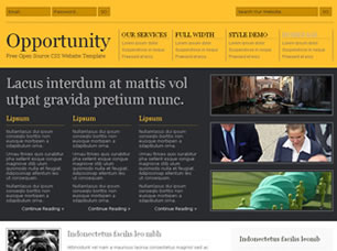 Opportunity Free CSS Template