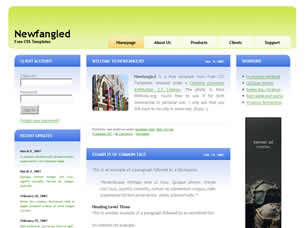 Newfangled Free CSS Template