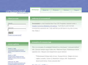Ornamental Free Website Template