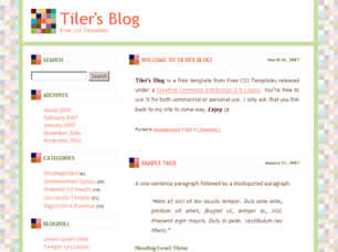 Tiler’s Blog Free Website Template