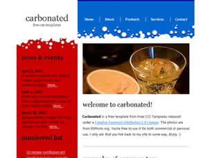 Carbonated Free Website Template