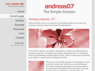 Andreas07 Free Website Template