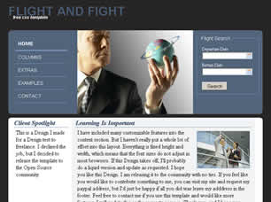 Flight and Fight Free CSS Template