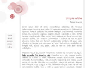 Simple White Free CSS Template