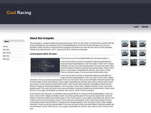 Cool Racing Free Website Template