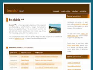 Bookish 1.0 Free CSS Template