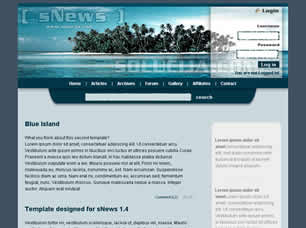 Blue Island Free CSS Template