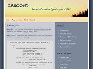 Abscond Free CSS Template