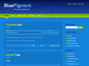 BluePigment 1.0 Free CSS Template