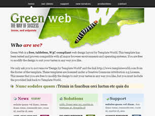 Green Web Free Website Template