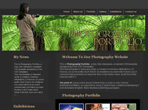 Photography Portfolio Free Website Template