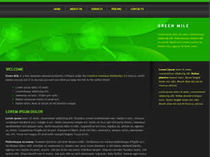 Green Mile Free Website Template