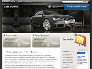 Cars Power Free Website Template