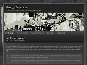 Grunge Superstar Free CSS Template