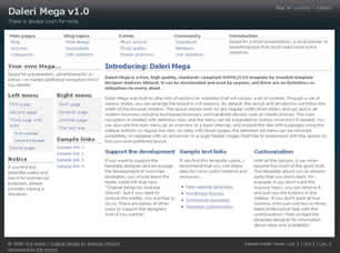 Daleri Mega v1.0 Free Website Template