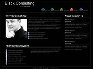 Black Consulting Free Website Template