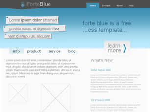 Forte Blue Free CSS Template