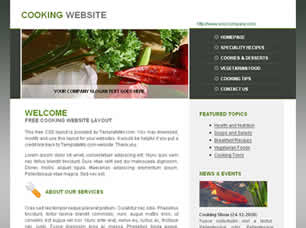 Cooking Free CSS Template