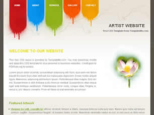 Artist Free Website Template
