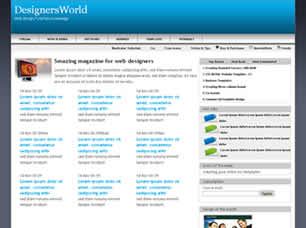 DesignersWorld Free Website Template
