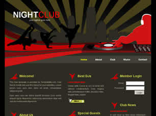 NightClub Free CSS Template