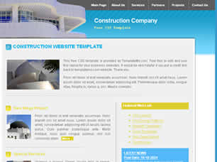 Construction Company Free CSS Template