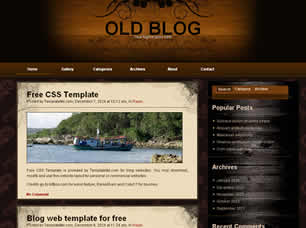 Old Blog Free Website Template