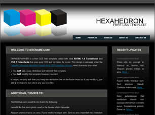 Hexahedron Free Website Template