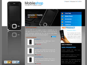 MobileShop Free Website Template