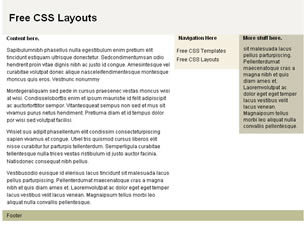 CSS Layout 3 Free Website Layout