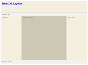 CSS Layout 109 Free Website Layout