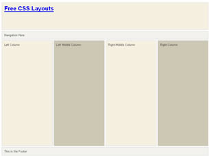 CSS Layout 117 Free Website Layout
