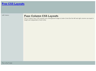 CSS Layout 129 Free Website Layout