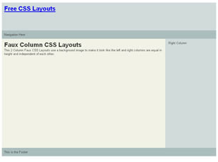 CSS Layout 132 Free Website Layout