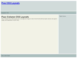 CSS Layout 134 Free Website Layout