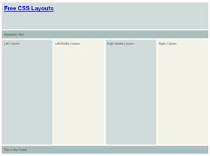 CSS Layout 159 Free Website Layout