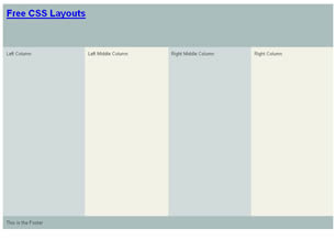 CSS Layout 161 Free Website Layout