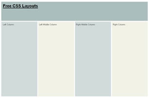 CSS Layout 166 Free Website Layout