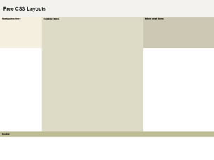 CSS Layout 181 Free Website Layout