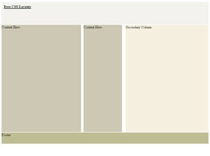 CSS Layout 34 Free Website Layout