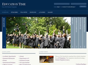 Education Time Free Website Template