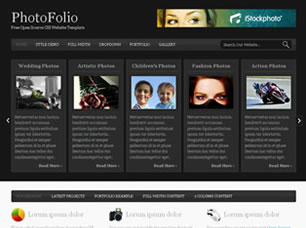 PhotoFolio Free Website Template