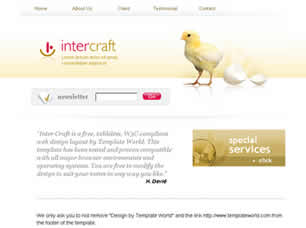 Intercraft Free Website Template