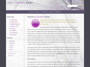 Purple Haze Free Website Template