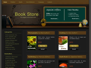 Book Store Free Website Template
