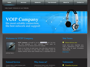 VOIP Company Free Website Template