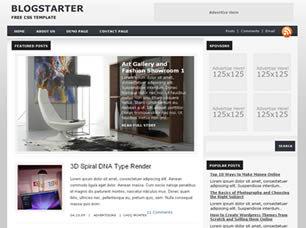 BlogStarter Free CSS Template