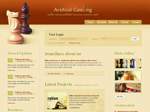Artificial Casting Free Website Template